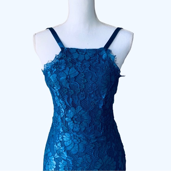 LULU’S WISHFUL WANDERING BLUE LACE BODYCON MIDI DRESS - Picture 8 of 16